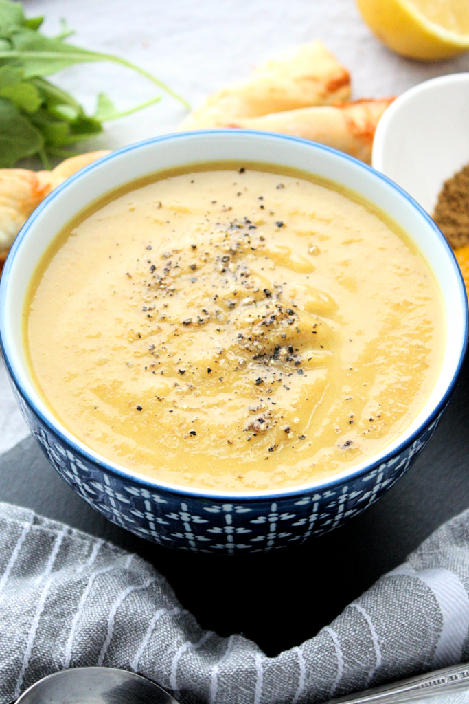 Curried Cauliflower Soup Recipe with Lentils