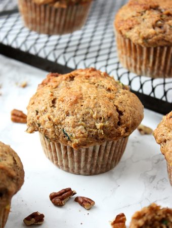 Best Zucchini Muffins with Pecans