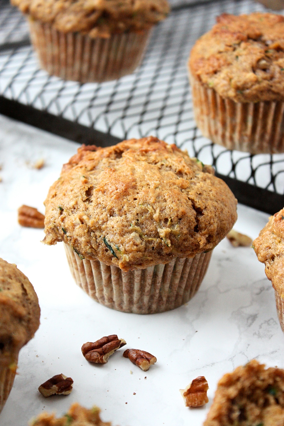Best Zucchini Muffins with Pecans