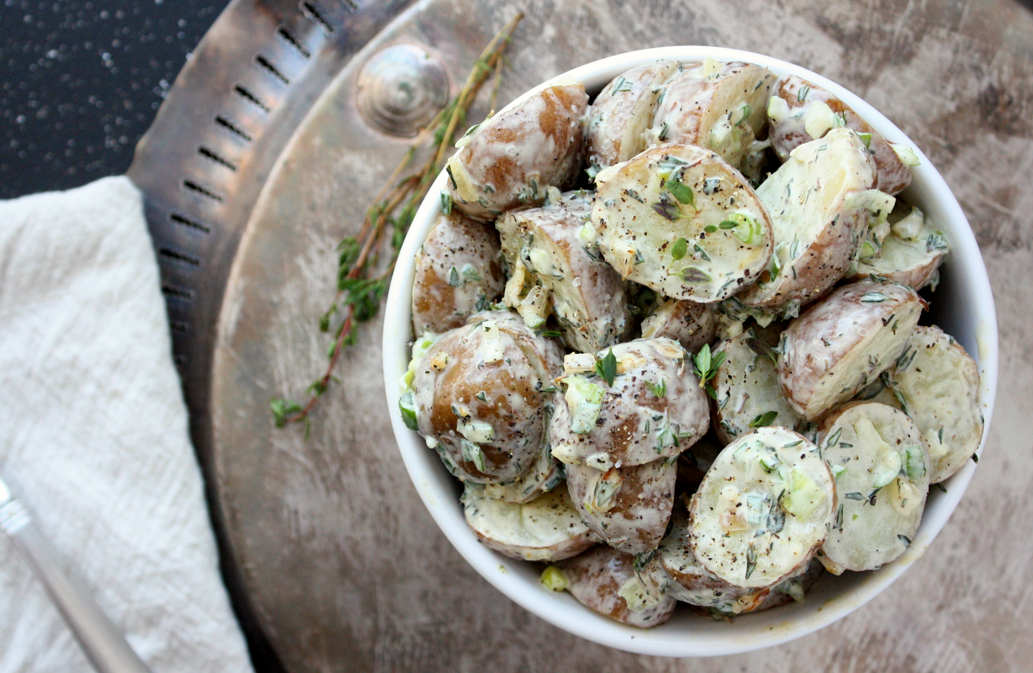 Simple Potato Salad with Fresh Thyme