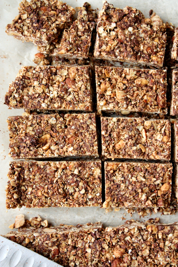 Healthy Chocolate Nut Granola Bars Monday Sunday Kitchen