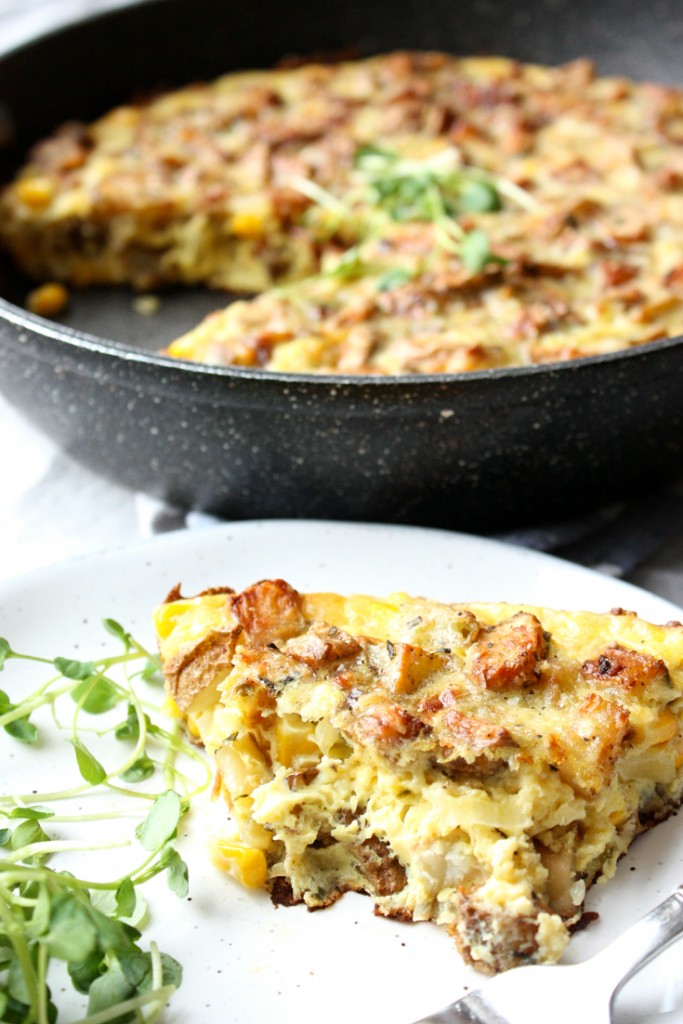 Oven-Baked Roasted Potato Frittata Recipe