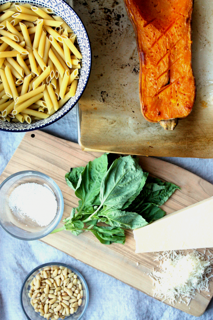 roasted butternut squash pasta