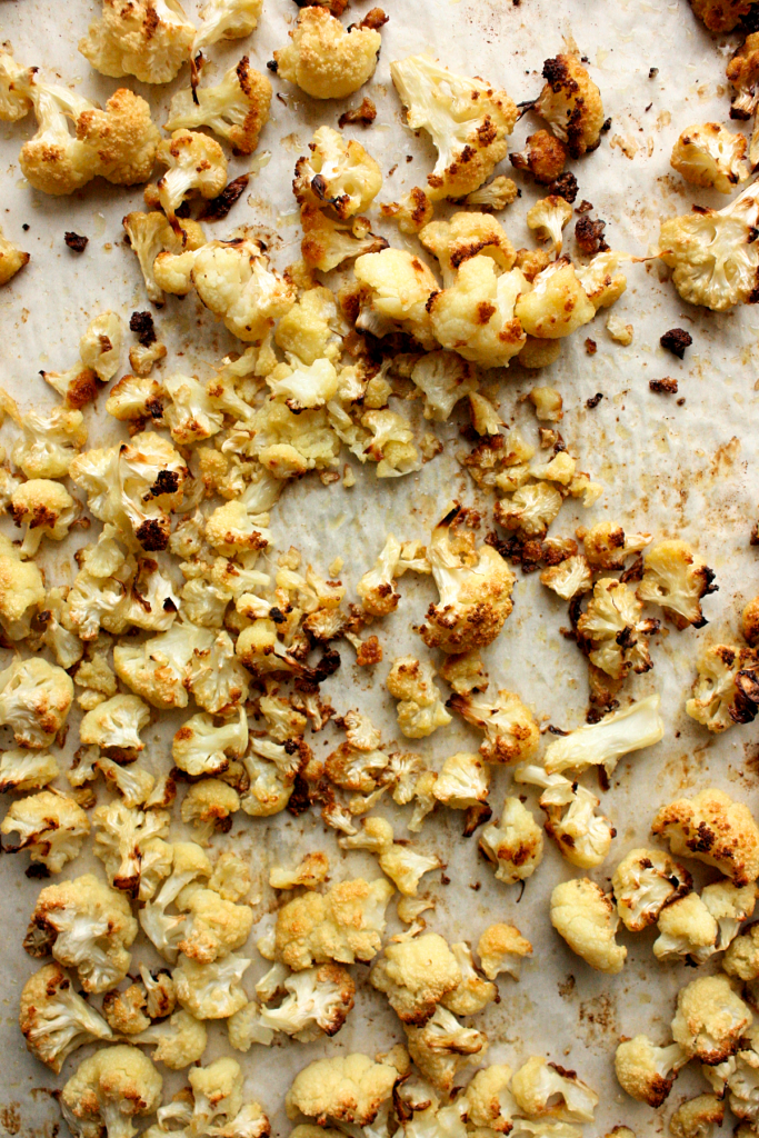 roasted cauliflower chicken pizza