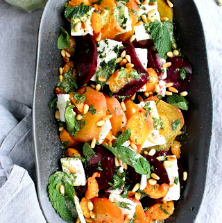 Rainbow Beet Salad with Feta and Mint