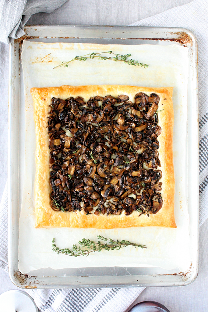 Sautéed Mushroom and Parmesan Tart