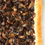 Sautéed Mushroom and Parmesan Tart