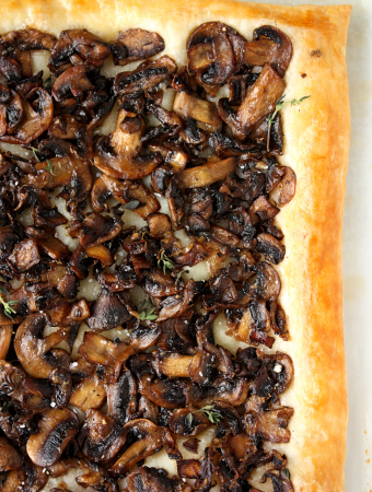 Sautéed Mushroom and Parmesan Tart