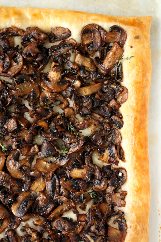 Sautéed Mushroom and Parmesan Tart