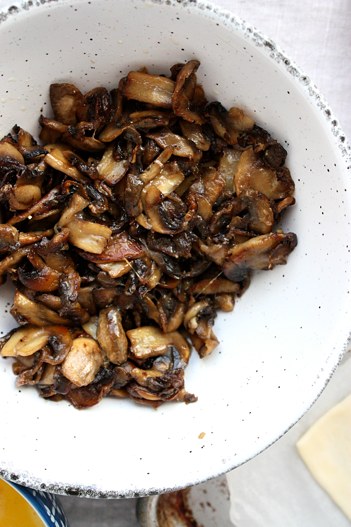 Sautéed Mushroom and Parmesan Tart