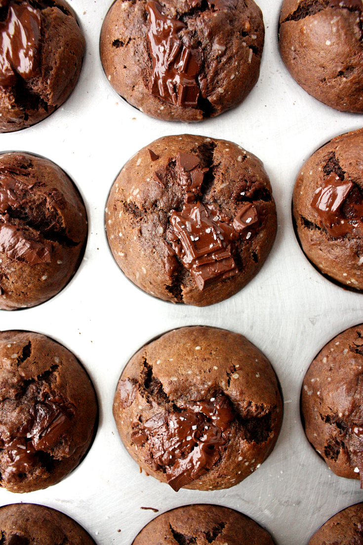 Double Chocolate Banana Muffins