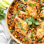 Healthy One Pan Mexican Chicken and Rice Recipe