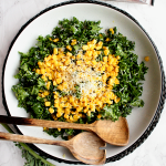 kale and sautéed corn salad