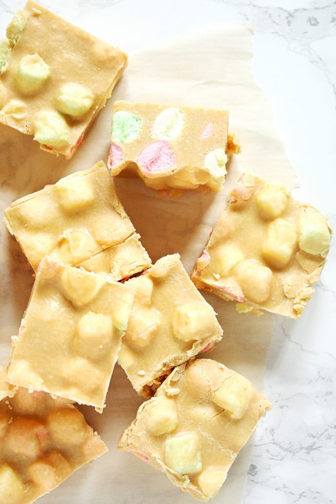 Butterscotch Marshmallow Squares