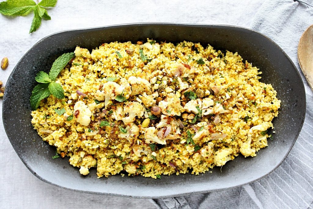 Curried Cauliflower Couscous Recipe with Mint Monday Sunday Kitchen