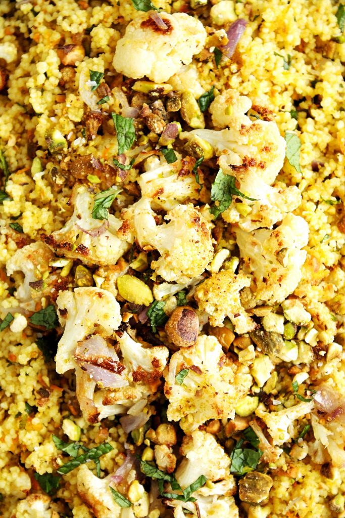 Curried Cauliflower Couscous Recipe with Mint