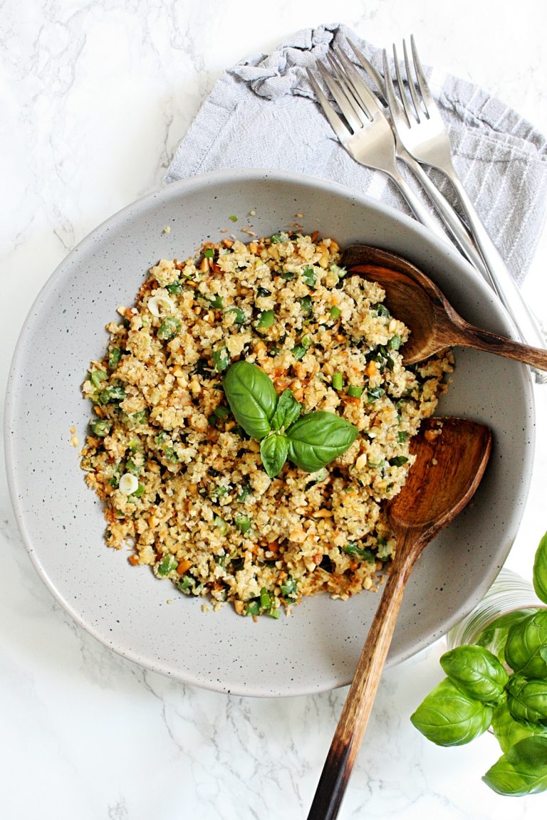 Coconut Thai Quinoa Salad with Lime and Basil - Monday Sunday Kitchen