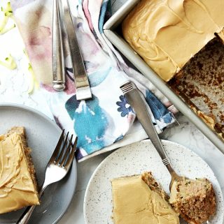 Best Zucchini Cake Recipe with Brown Sugar Icing