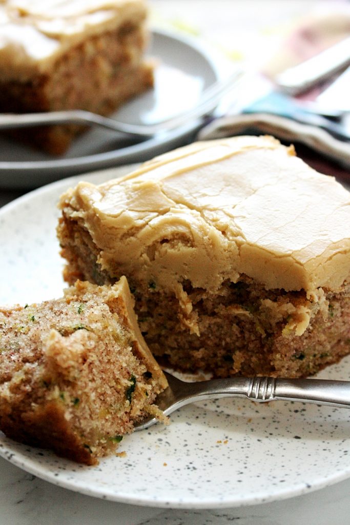 Best Zucchini Cake Recipe with Brown Sugar Icing