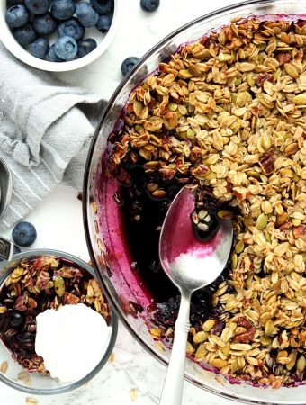 Easy Healthy Blueberry Crisp