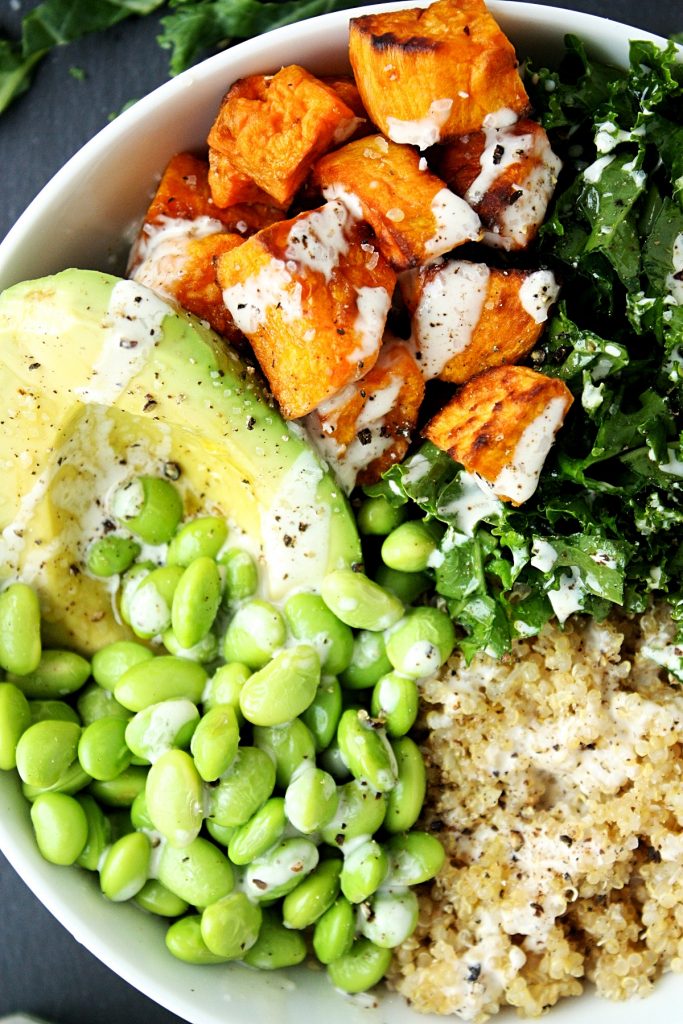 Kale Quinoa Sweet Potato Buddha Bowl