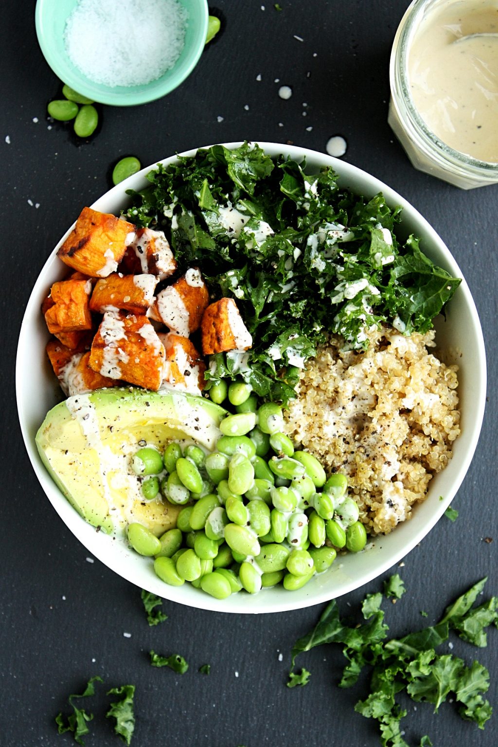 Sweet Potato Buddha Bowl with Kale and Quinoa