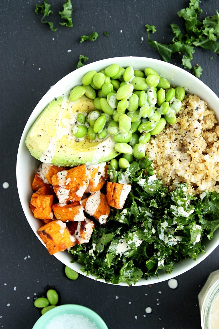 Sweet Potato Buddha Bowl with Kale and Quinoa Monday Sunday Kitchen