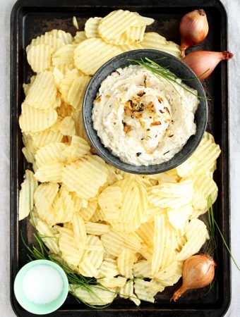 Roasted Shallots and Chive Dip