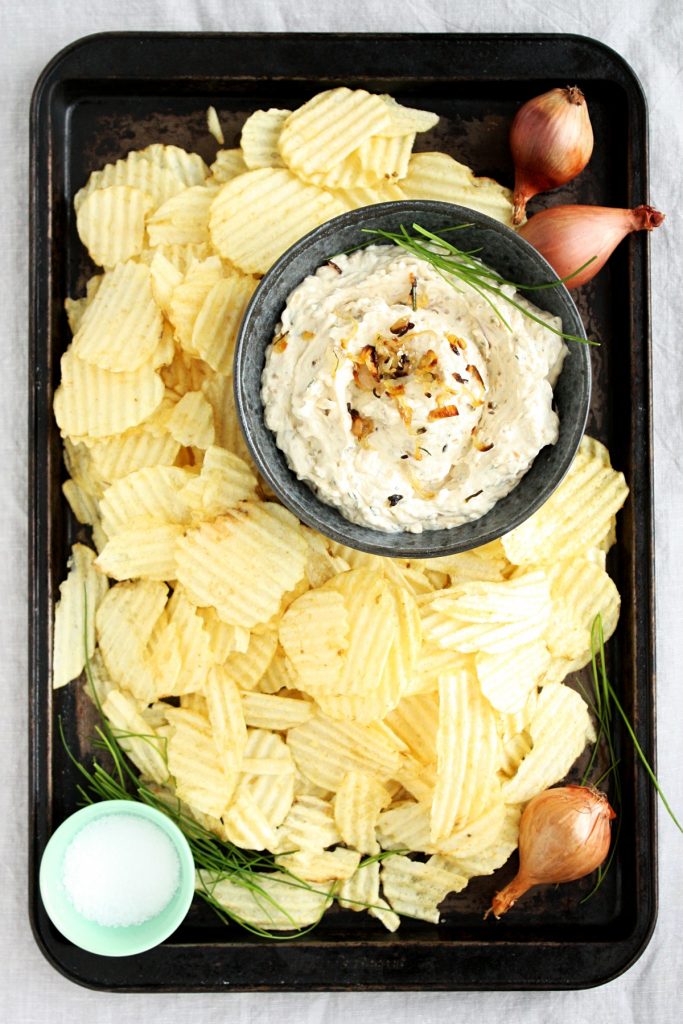 Roasted Shallots and Chive Dip