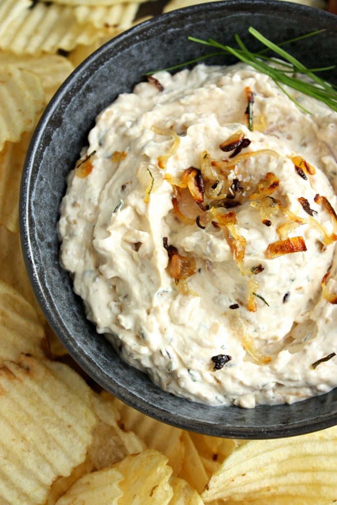 Roasted Shallots and Chive Dip