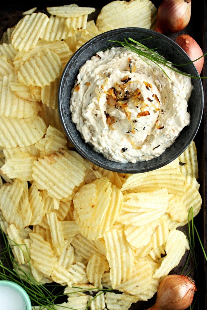 Roasted Shallots and Chive Dip