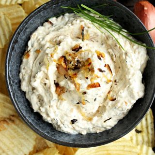 Roasted Shallots and Chive Dip