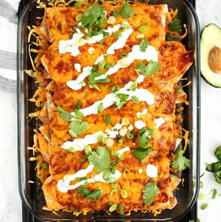 Veggie Enchiladas with Quinoa and Black Beans