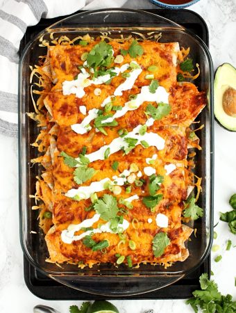 Veggie Enchiladas with Quinoa and Black Beans