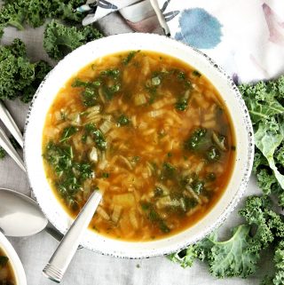 French Onion Soup with Kale