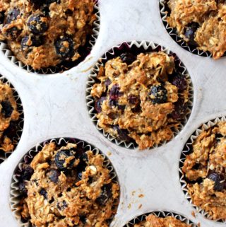 Healthy Blueberry Coconut Muffins