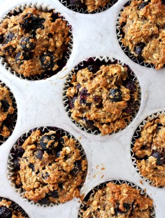 Healthy Blueberry Coconut Muffins