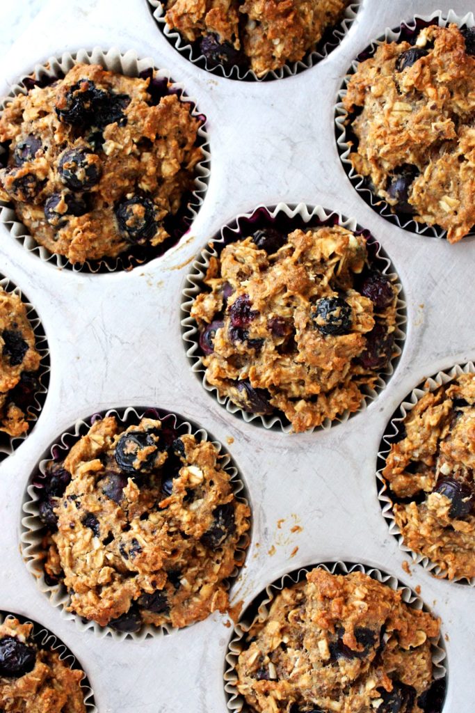 Healthy Blueberry Coconut Muffins