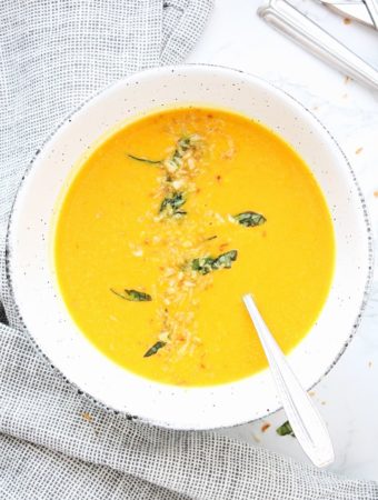 Coconut and sweet potato soup