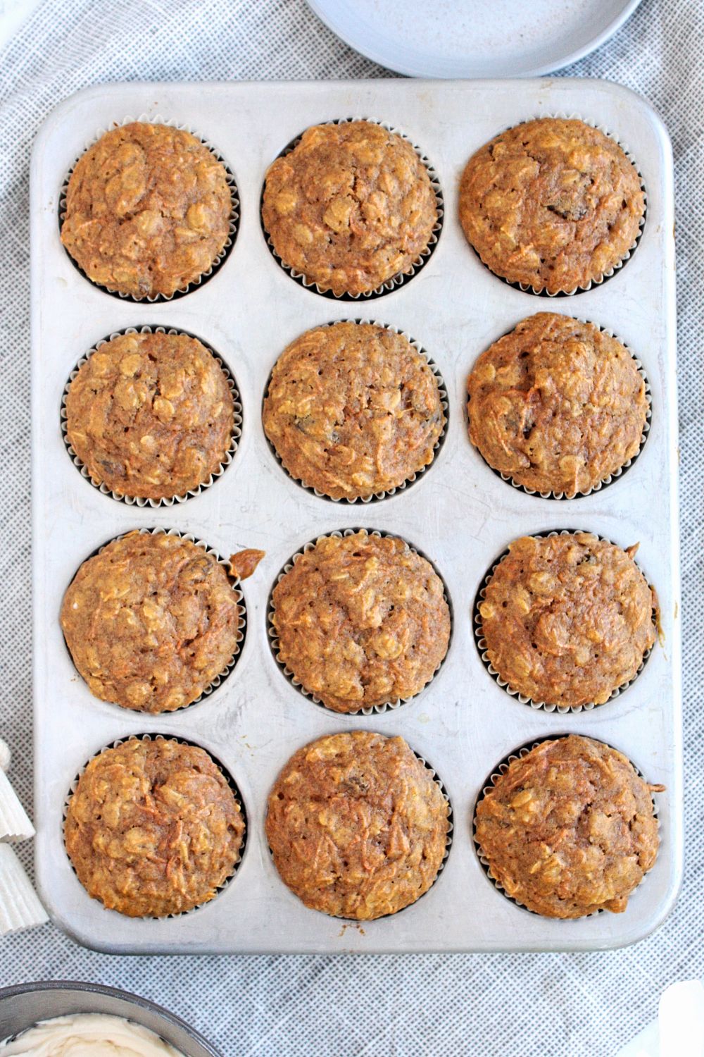 Healthy Carrot Cake Muffins