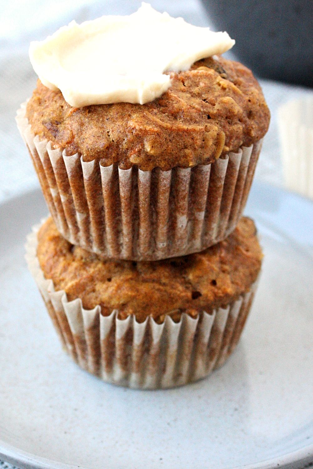 Healthy Carrot Cake Muffins