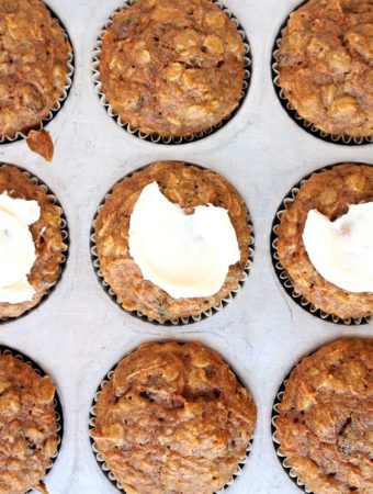 Healthy Carrot Cake Muffins