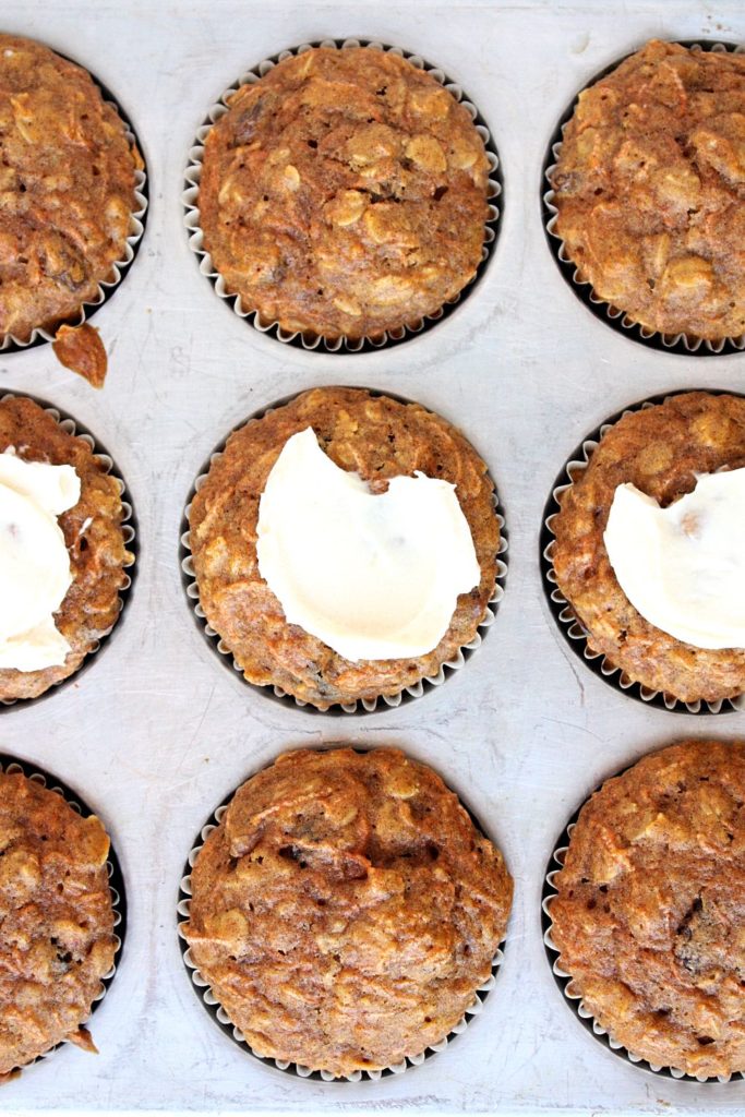 Healthy Carrot Cake Muffins