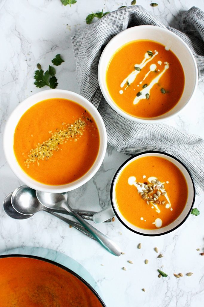 Healthy Carrot Soup with Ginger