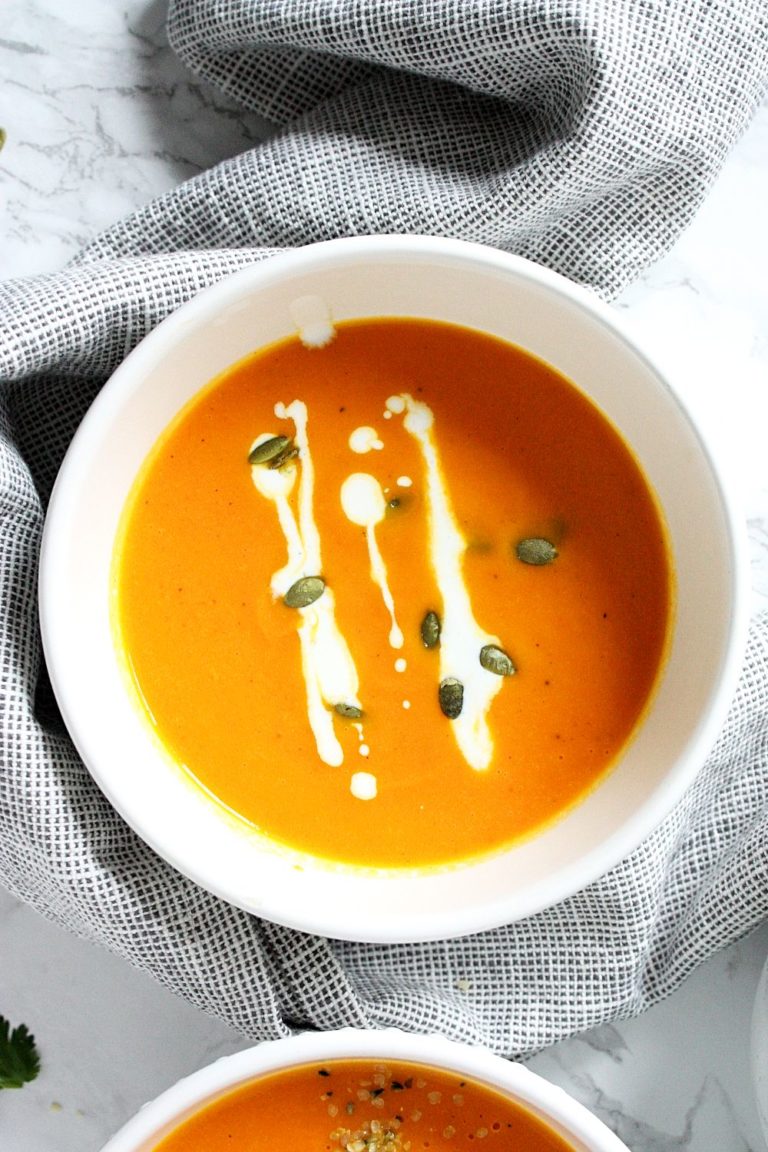 Healthy Carrot Soup with Ginger - Monday Sunday Kitchen