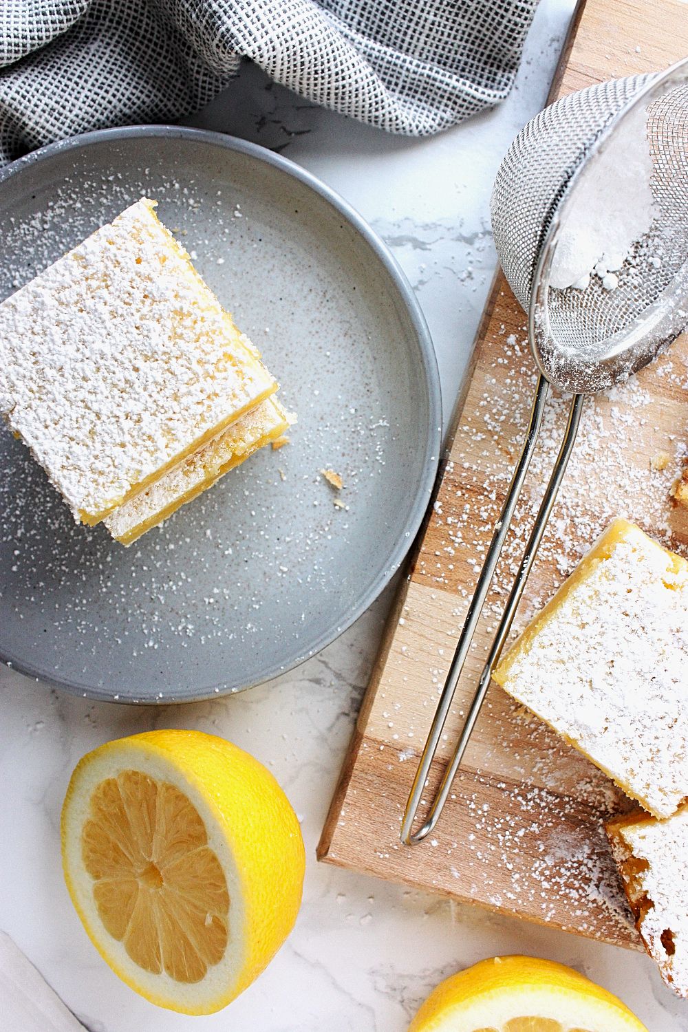 Lemon Squares with Shortbread Crust