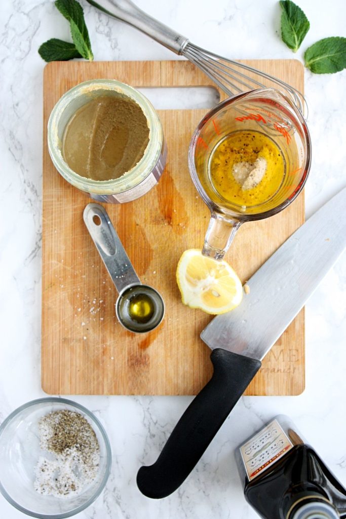 Making Tahini Dressing