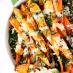 Oven Roasted Carrots with Tahini Dressing
