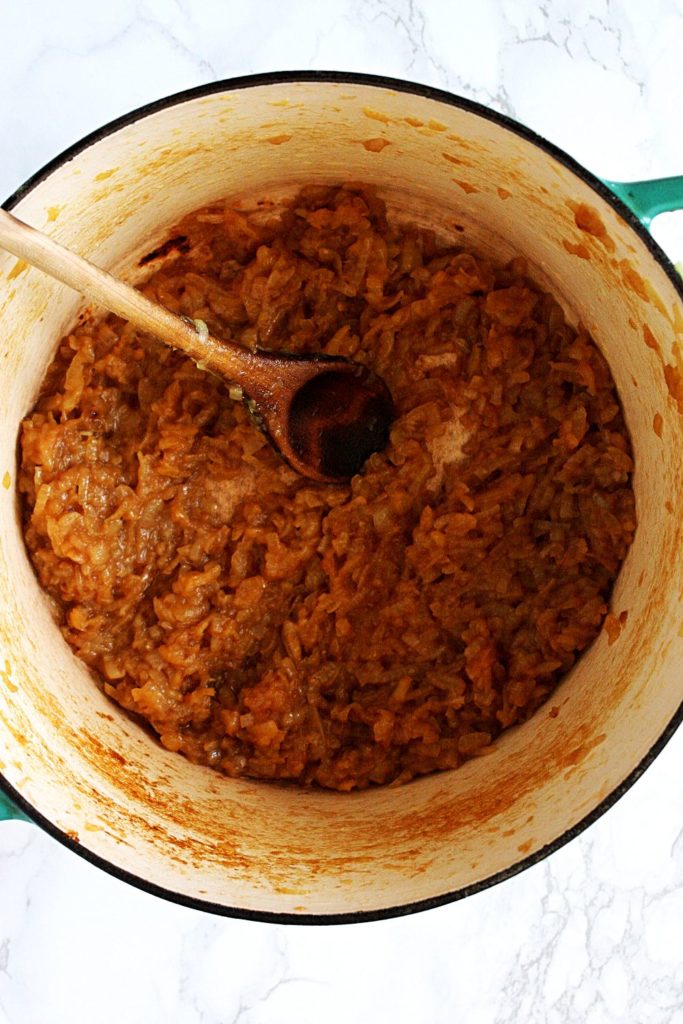 Caramelized Onions in a Pot