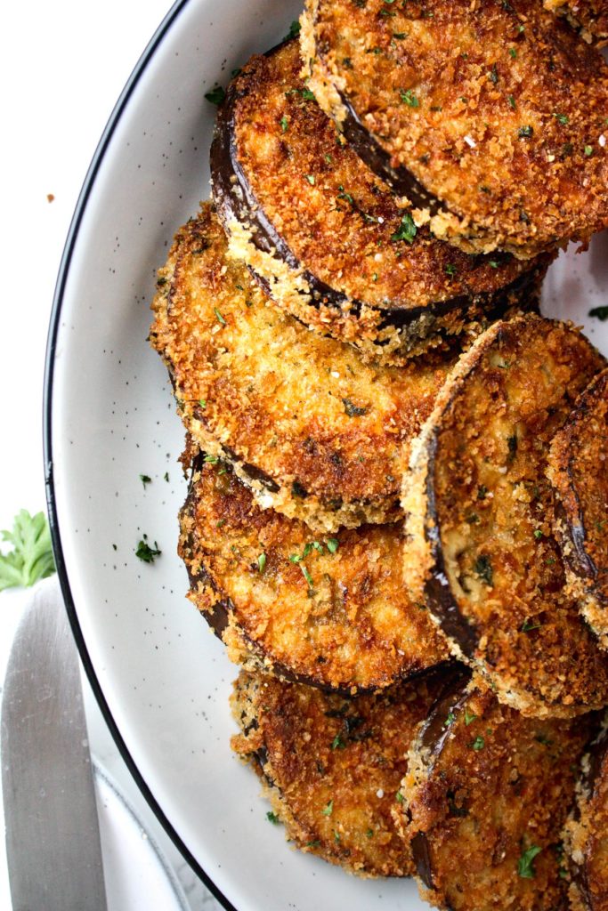 Crispy oven-baked eggplant